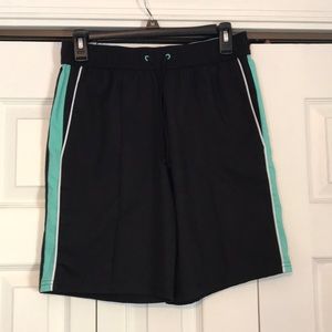Black athletic shorts